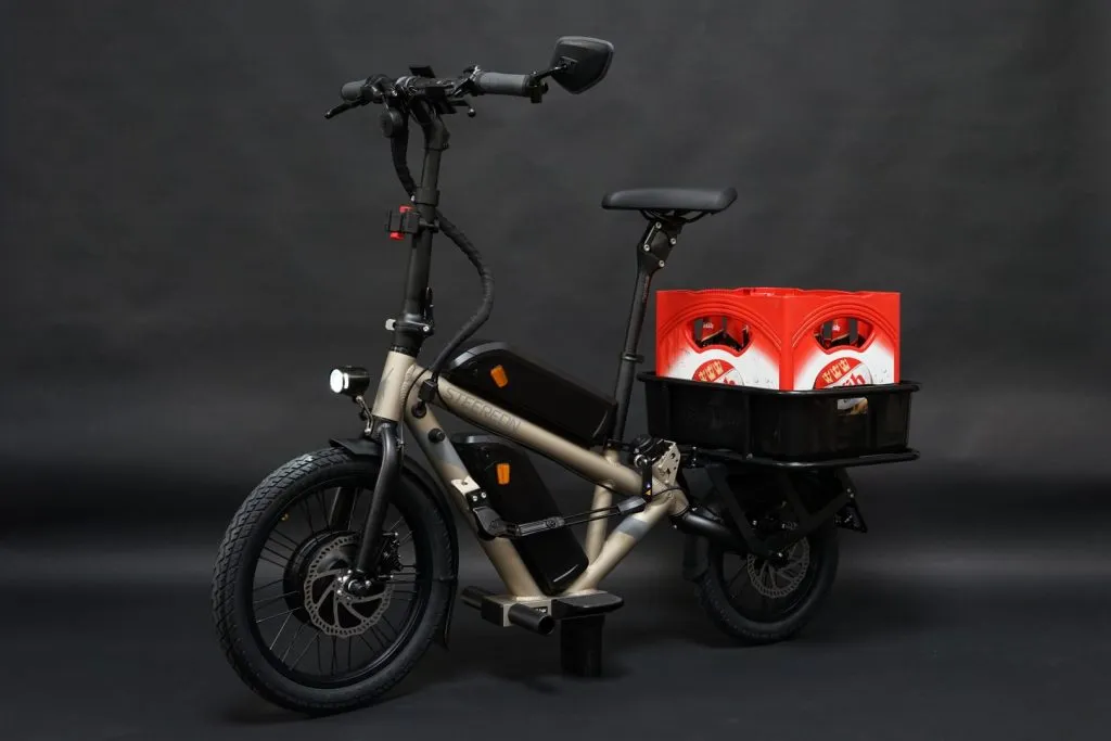 E-Scooter beim Einkaufen